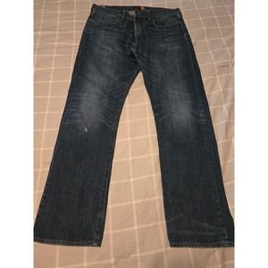 J.Crew 770 Straight Leg Jeans Men's 34x32 Dark Wash Denim